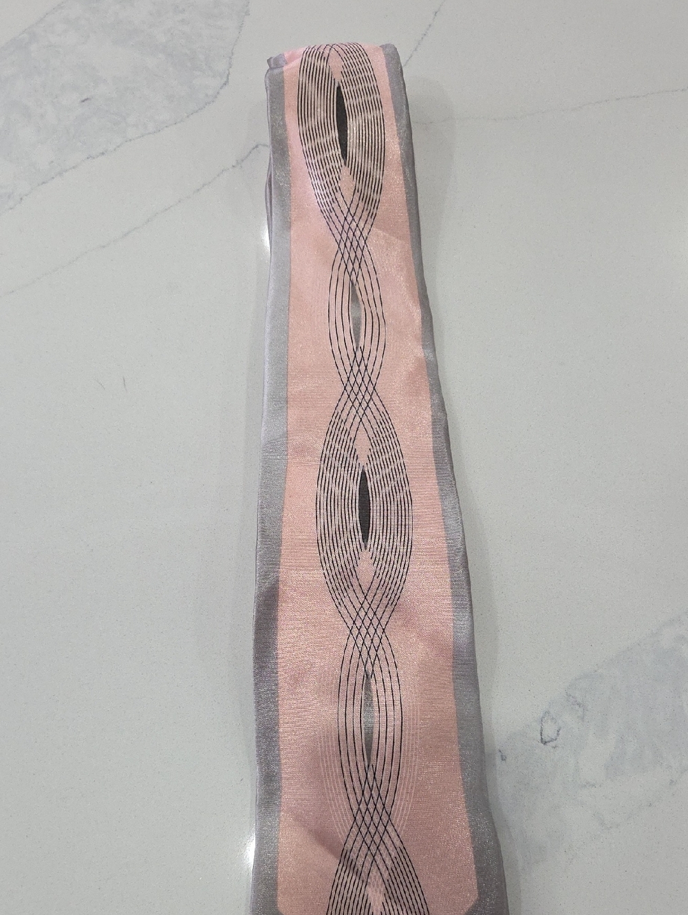 Pink and Silver Decorative Hair Scarf - Women Accessories